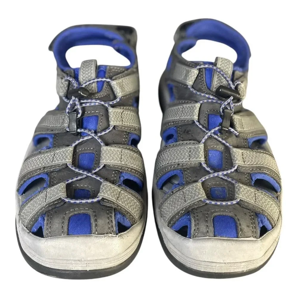 L.L. Bean Men’s Gray/Blue Closed Toe Sport Sandals Size-8.5M